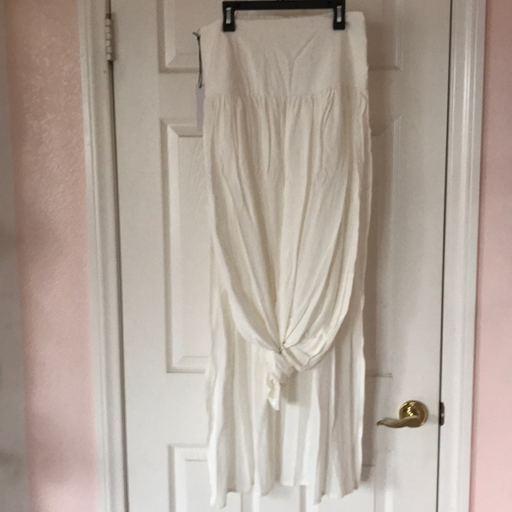 still water medium white maxi skirt